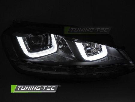 Phares avant LED SEQ black VW Golf 7