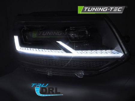 Phares avant LED SEQ black VW Transporter T5 2010-2015