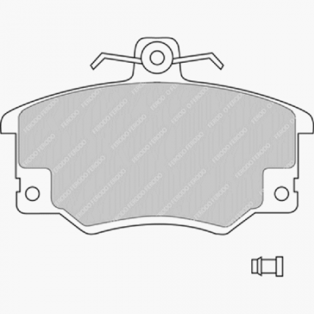Plaquettes de frein avant Ferodo DS2500 pour Lancia Delta HF Integrale