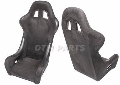 Si�ge baquet fixe en alcantara noir