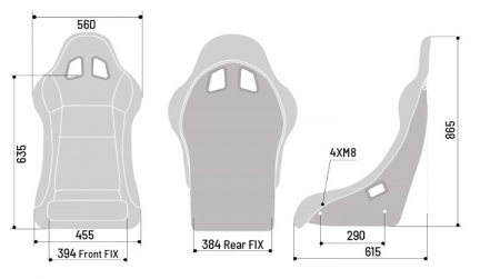 Si&egrave;ge baquet fixe SPARCO REV QRT (FIA)