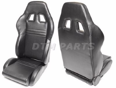 Si�ge baquet rabattable en cuir noir (ska�)
