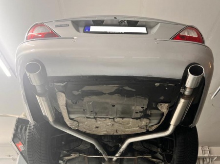 Silencieux arri&egrave;re inox - Jaguar XJ X350 3,5l 4,2l