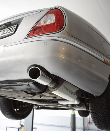 Silencieux arri&egrave;re inox - Jaguar XJ X350 3,5l 4,2l