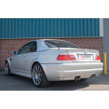 Silencieux arrière inox Scorpion - BMW M3 E46