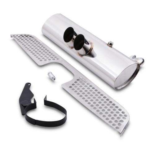 Silencieux arri�re inox style Brabus pour Smart Fortwo 0,6l et 0,7l