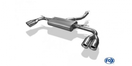 Silencieux d\'échappement Duplex inox BMW X3 F25 18i 20i 28i 18d 20d 30d