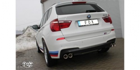 Silencieux d\'échappement Duplex inox BMW X3 F25 35i 35d
