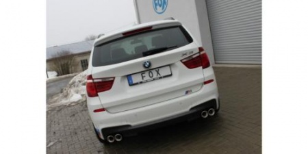 Silencieux d\'échappement Duplex inox BMW X3 F25 35i 35d