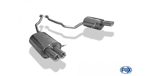 Silencieux d\'�chappement Duplex inox BMW X5 E53 essence