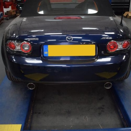 Silencieux d\'échappement en inox Mazda MX5 NC mk3