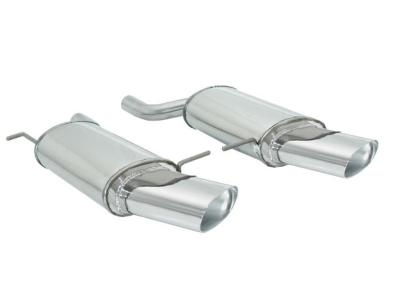Silencieux d\'échappement inox BMW X5 E53 3.0d (sorties ovales)