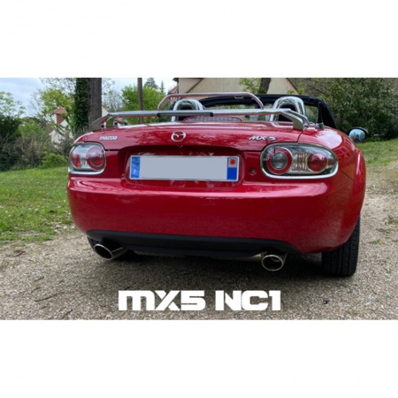 Silencieux d\'&eacute;chappement inox Mazda MX5 NC