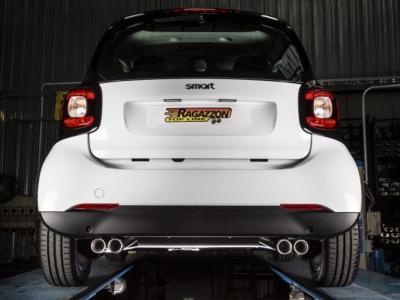 Silencieux d\'�chappement inox Smart Fortwo (2014-) 4 sorties