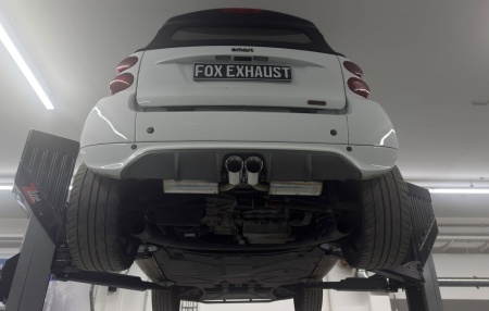 Silencieux d\'&eacute;chappement inox Smart Fortwo 451 (&agrave; partir de 2010)
