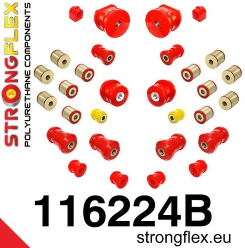 Silentblocs renforc�s Polyurethane Mercedes 190 W201 / Classe E W124 / SL  R129