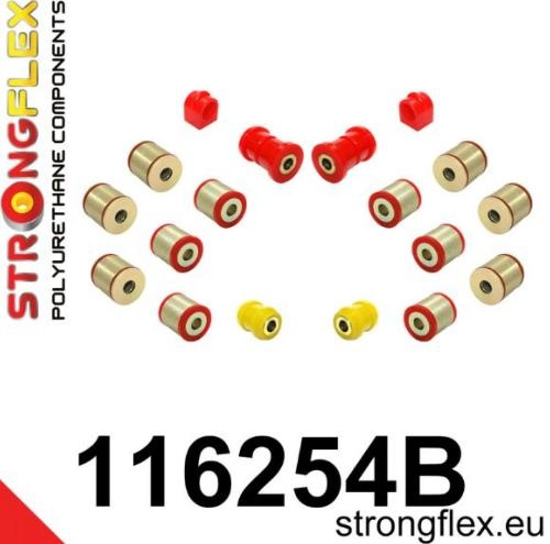 Silentblocs renforc�s Polyurethane Mercedes CLK W208 (train arri�re)