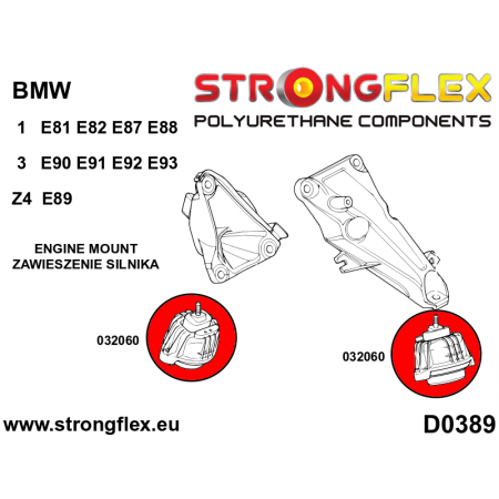 Support moteur renforcé Strongflex BMW Série 3 E90