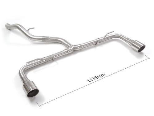 Suppression de silencieux arri�re inox - VW Golf 8 1.5l TSI
