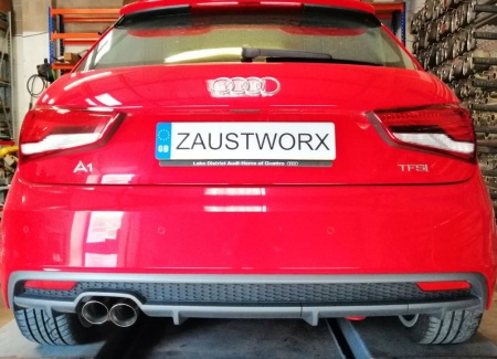 Suppression de silencieux arri&egrave;re inox Audi A1 1,4l TFSI 125cv, 140cv, 150cv 3portes
