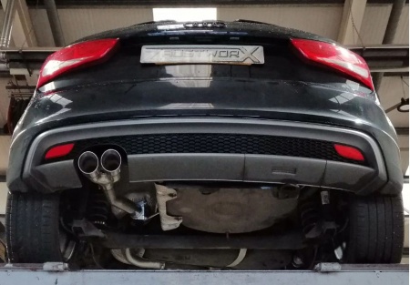 Suppression de silencieux arri&egrave;re inox Audi A1 1,4l TFSI 185cv 3portes