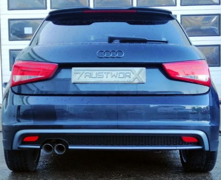Suppression de silencieux arri&egrave;re inox Audi A1 1,4l TFSI 185cv 3portes