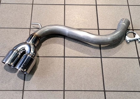 Suppression de silencieux arri&egrave;re inox Audi A3 8P 2,0l TDI (3 portes)