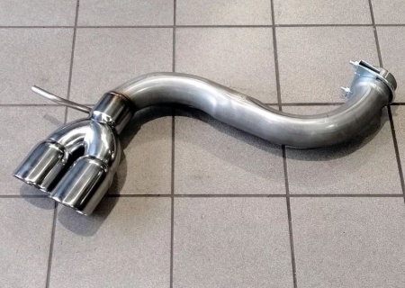 Suppression de silencieux arri&egrave;re inox Audi A3 8P 3,2l V6 Quattro (3 portes)