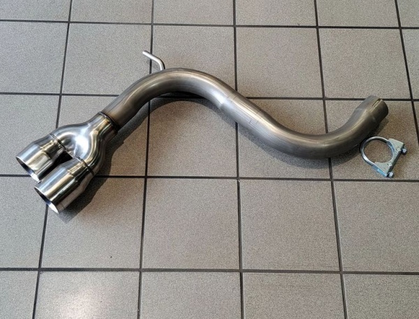 Suppression de silencieux arri�re inox Audi A3 8P Sportback 2,0l TDI