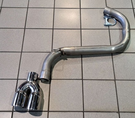 Suppression de silencieux arri&egrave;re inox Audi A3 8V Sportback 1,8l TFSI