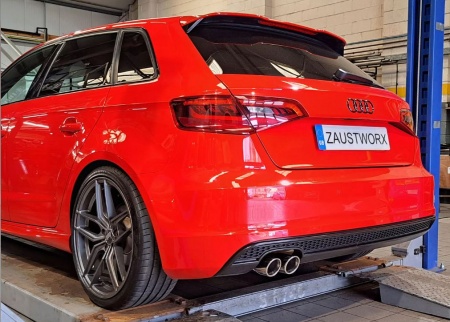 Suppression de silencieux arri&egrave;re inox Audi A3 8V Sportback 1,8l TFSI