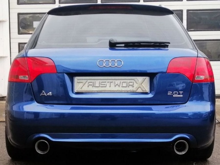 Suppression de silencieux arri&egrave;re inox Audi A4 B7 2,0l TFSI Quattro