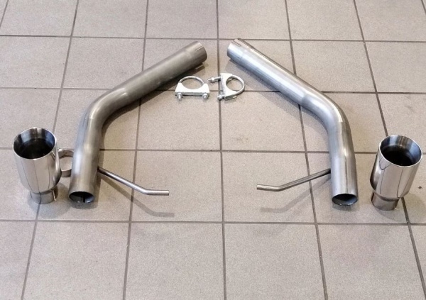 Suppression de silencieux arri�re inox Audi A4 B8 2,7l 3,0l TDI Quattro