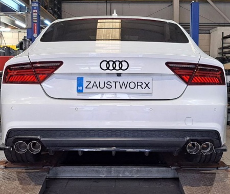 Suppression de silencieux arri&egrave;re inox Audi A7 3,0l TFSI (2015-2018)
