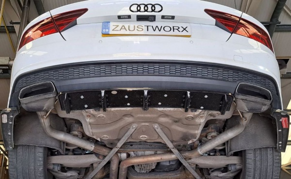 Suppression de silencieux arri�re inox Audi A7 3,0l TFSI (2015-2018) sans embouts