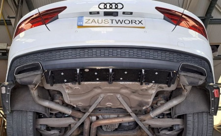 Suppression de silencieux arri&egrave;re inox Audi A7 3,0l TFSI (2015-2018) sans embouts