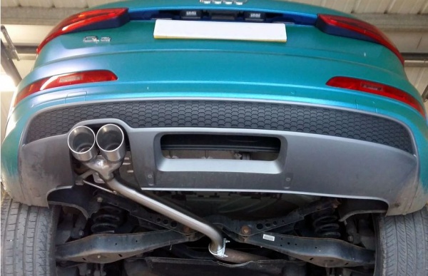 Suppression de silencieux arri�re inox Audi Q3 2,0l TDI