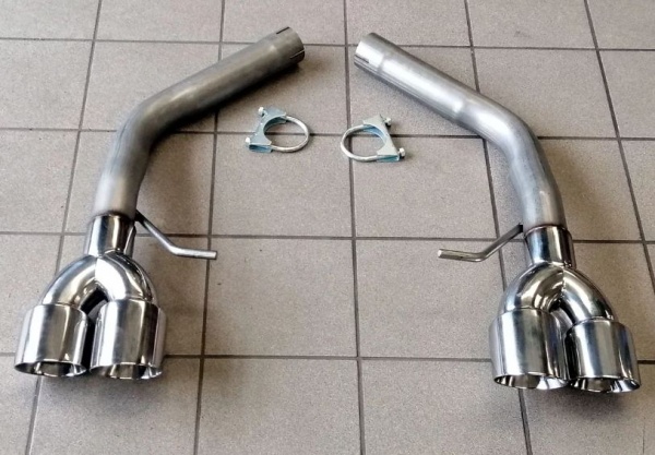 Suppression de silencieux arri�re inox Audi S4 B8 3,0l TFSI