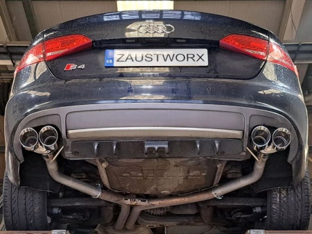 Suppression de silencieux arri&egrave;re inox Audi S4 B8 3,0l TFSI