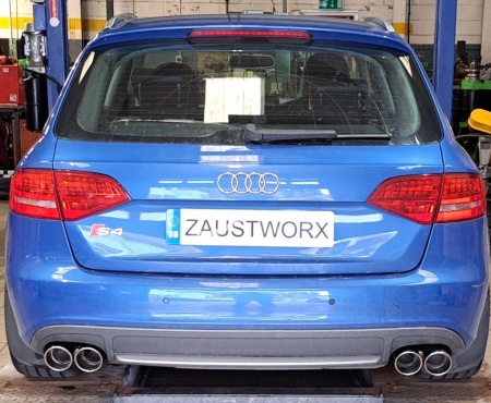 Suppression de silencieux arri&egrave;re inox Audi S4 B8 3,0l TFSI