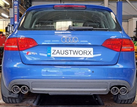 Suppression de silencieux arri&egrave;re inox Audi S4 B8 3,0l TFSI