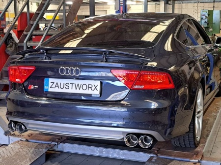 Suppression de silencieux arri&egrave;re inox Audi S6 C7 (2012-2018)