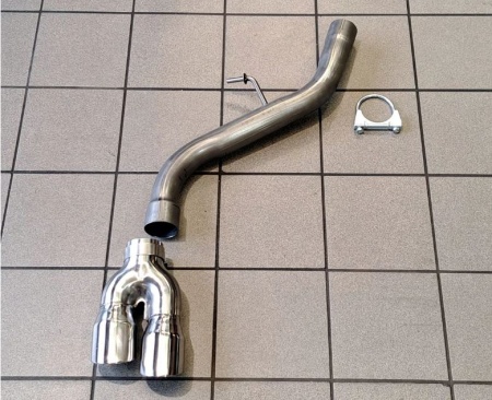 Suppression de silencieux arrière inox BMW 120d E82 E88