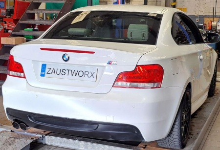 Suppression de silencieux arrière inox BMW 120d E82 E88