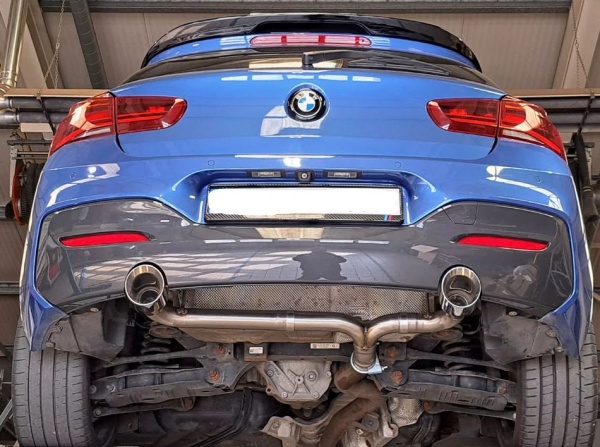 Suppression de silencieux arri�re inox BMW 125d F20 sorties style M140i