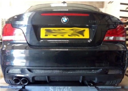 Suppression de silencieux arrière inox BMW 135i E82 E88
