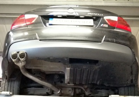 Suppression de silencieux arrière inox BMW 318d 320dE90 E91 E92 E93