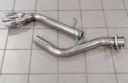 Suppression de silencieux arri&egrave;re inox BMW 325i E90 E91 N53