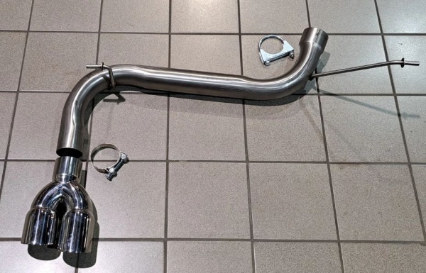 Suppression de silencieux arri�re inox BMW 330d F30