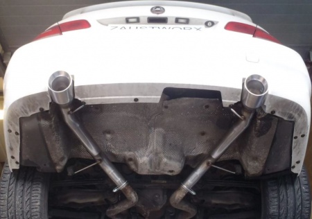Suppression de silencieux arri&egrave;re inox BMW 335d E90 E91 E92 E93
